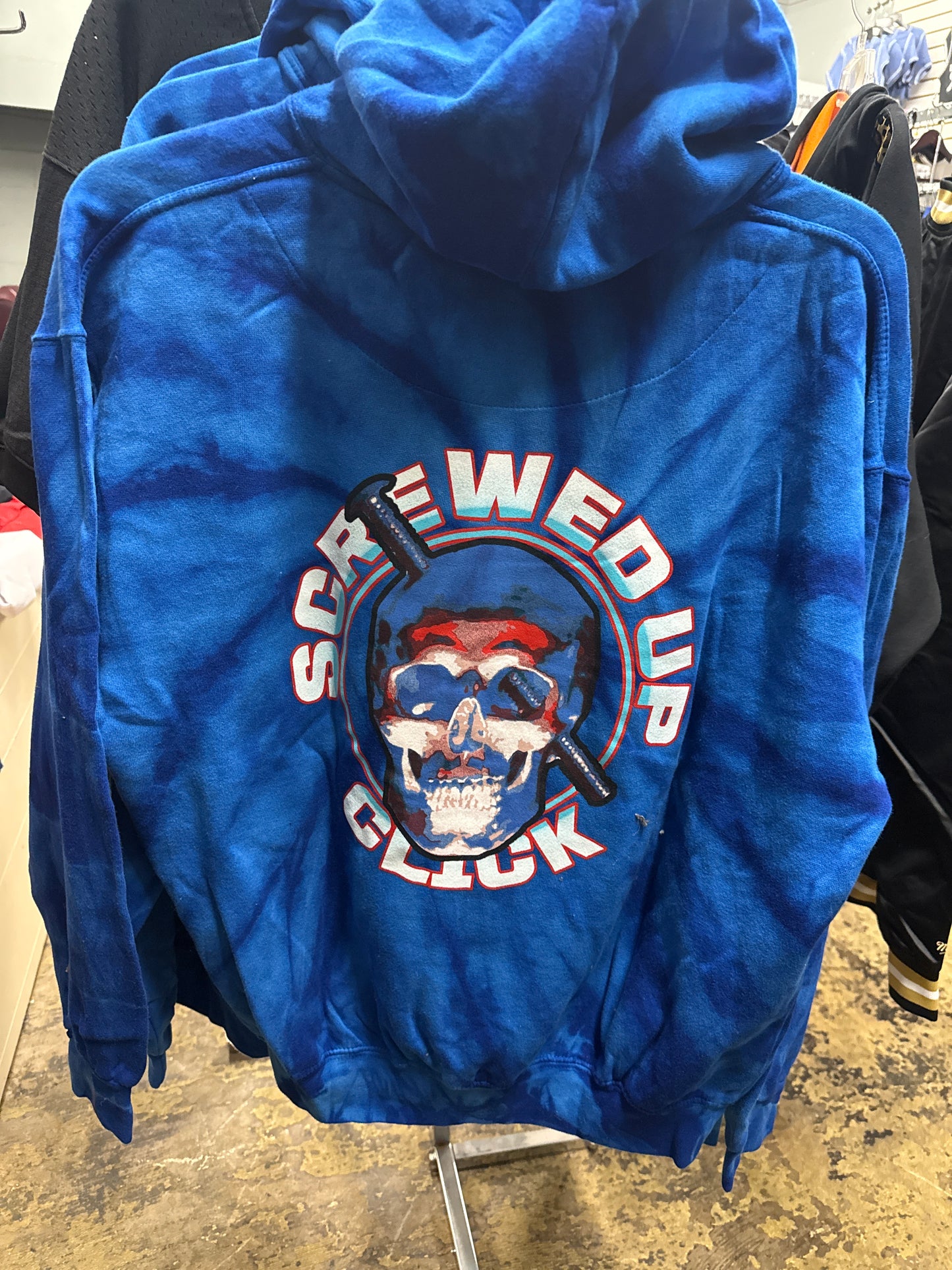 Collab screwed up click hoodie pull over Mitchell&Ness