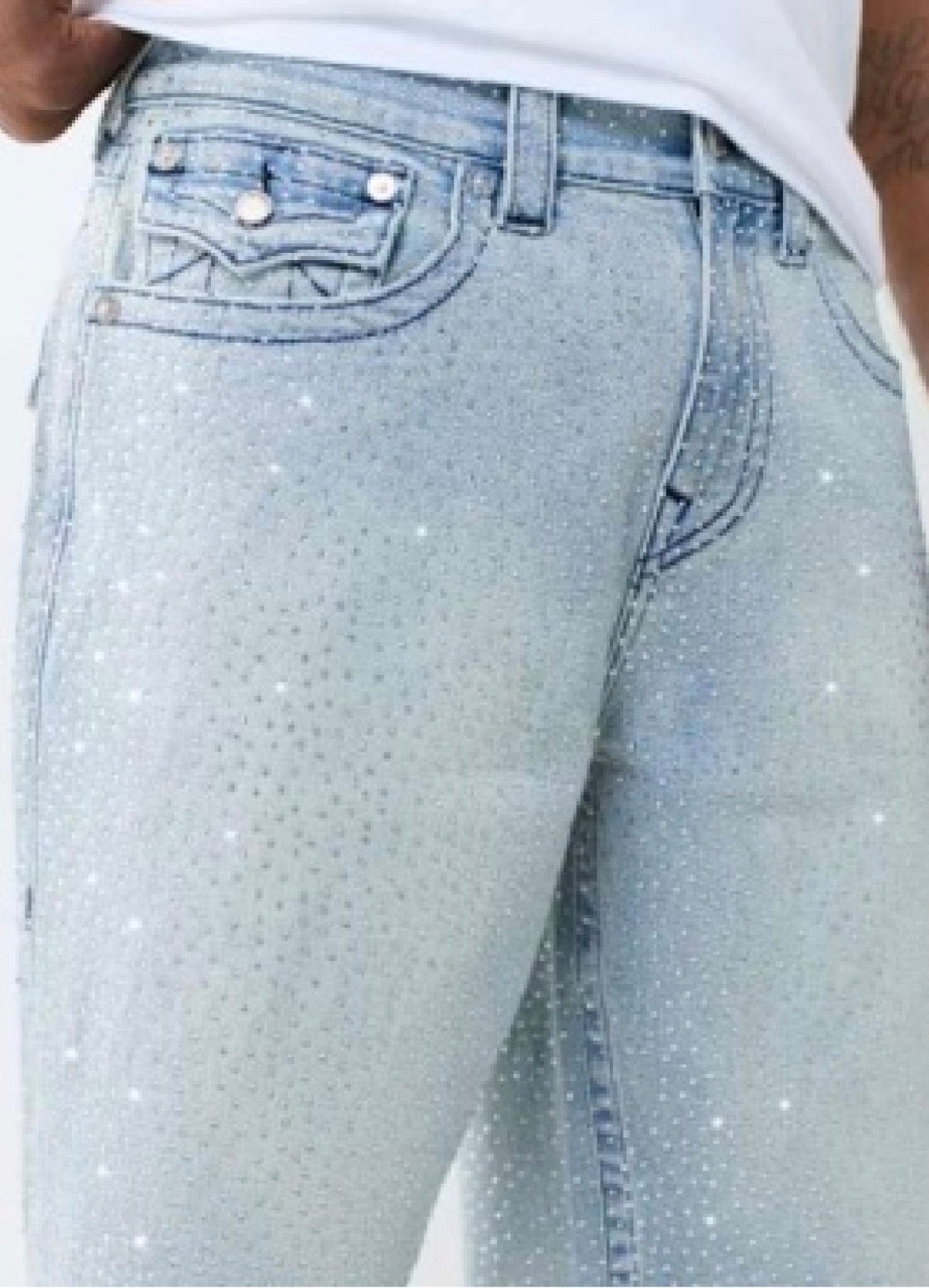 True Religion bobby flap short sn crystals
