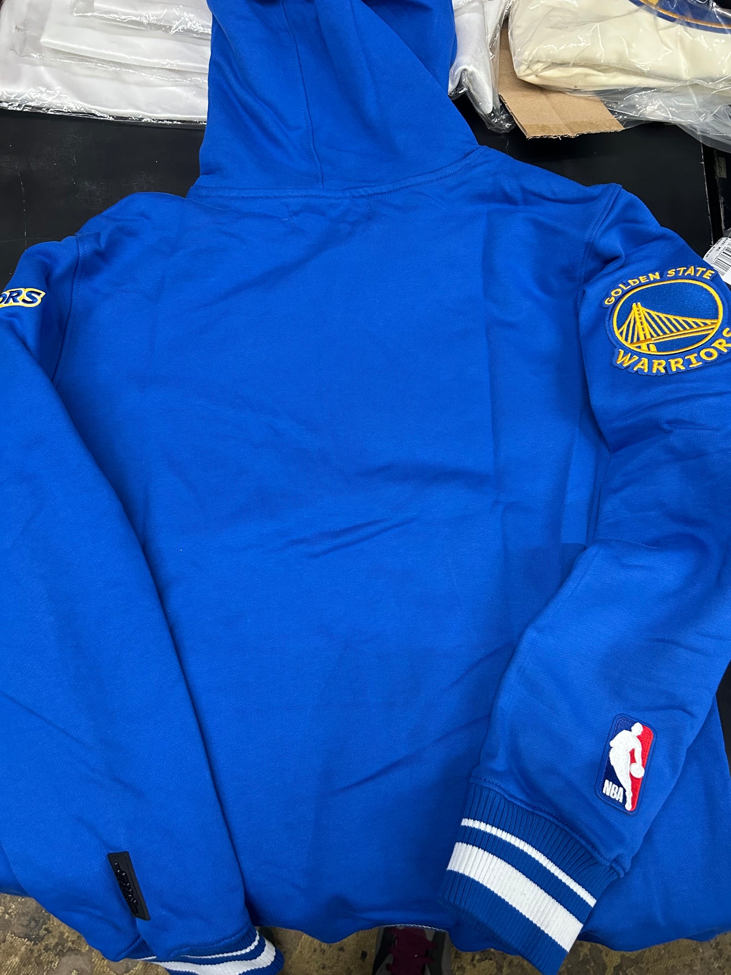 GOLDEN STATE WARRIORS SCRIPT TAIL RIB FLC PO HOODIE