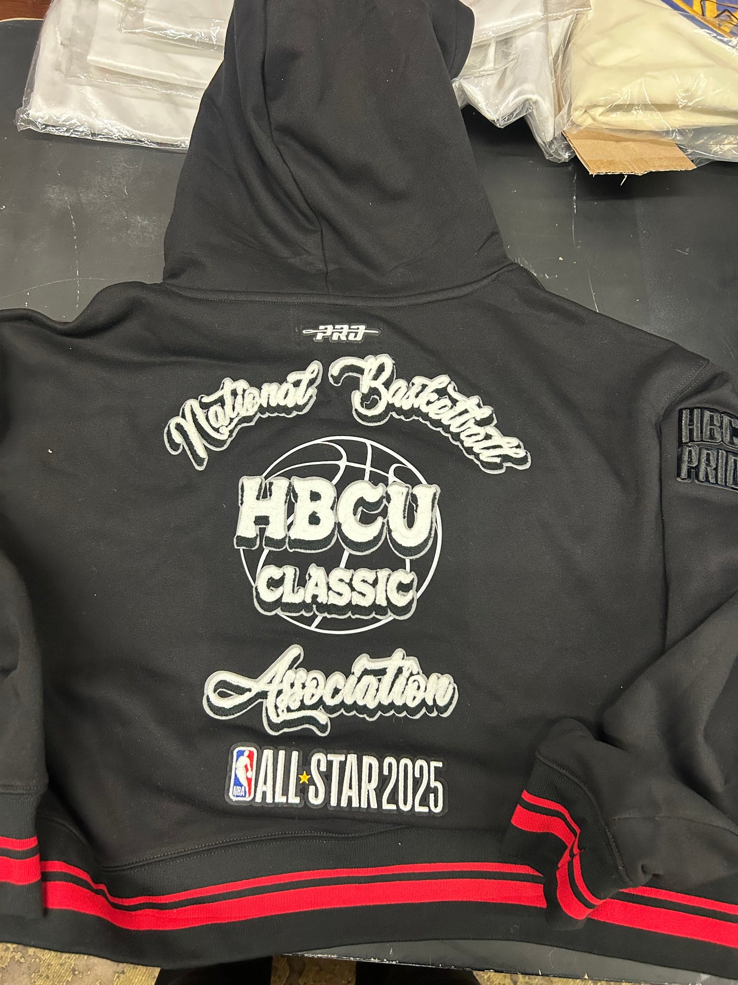 HBCU X NBA ALL STAR 2025 WOMEN'S RIB FLEECE CROPPED PULLOVER HOODIE