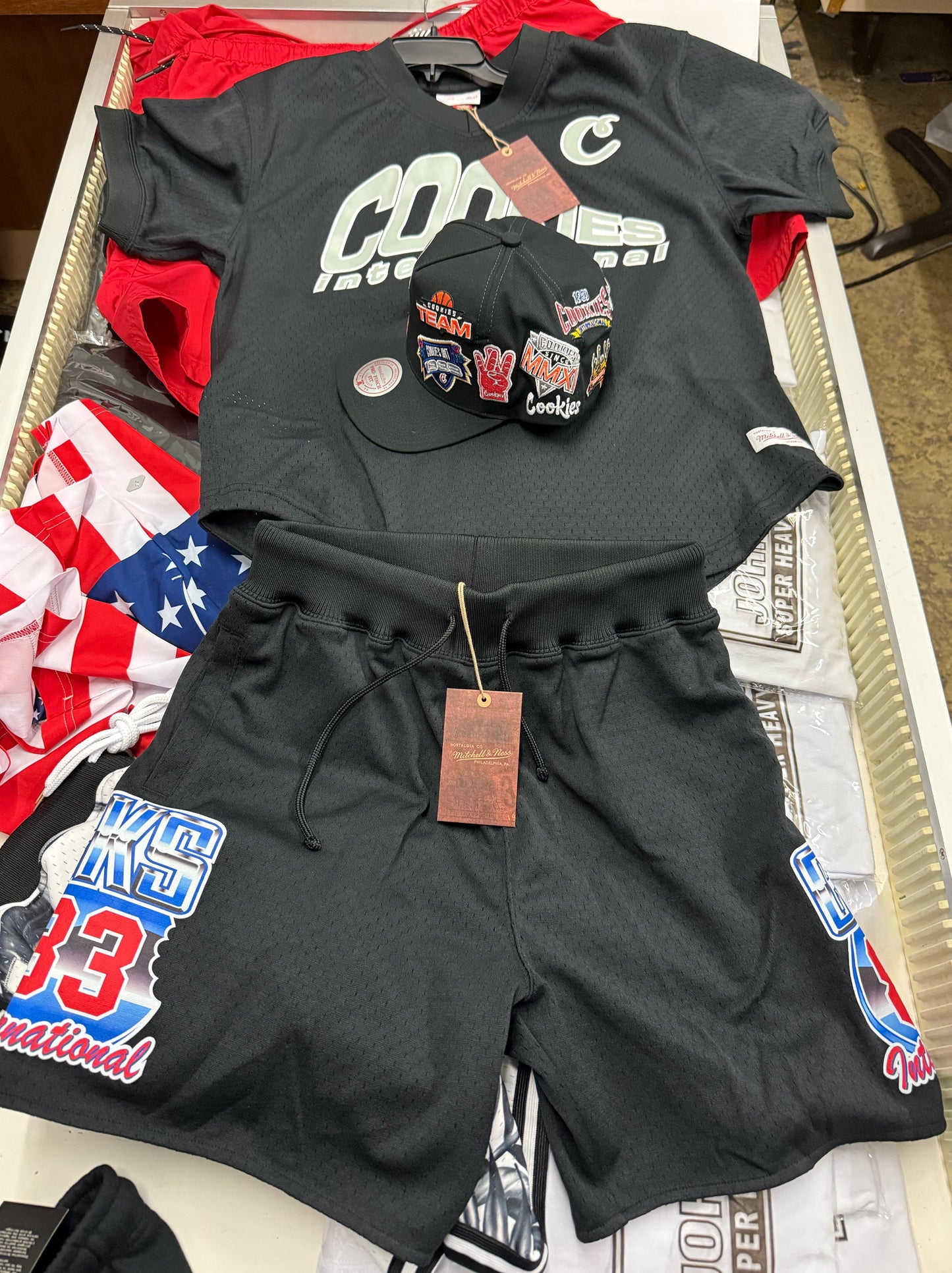 Cookies International shorts made by Mitchell&Ness