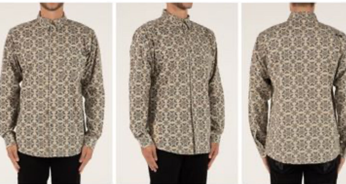 Rock Revival long sleeve plaid khaki shirt