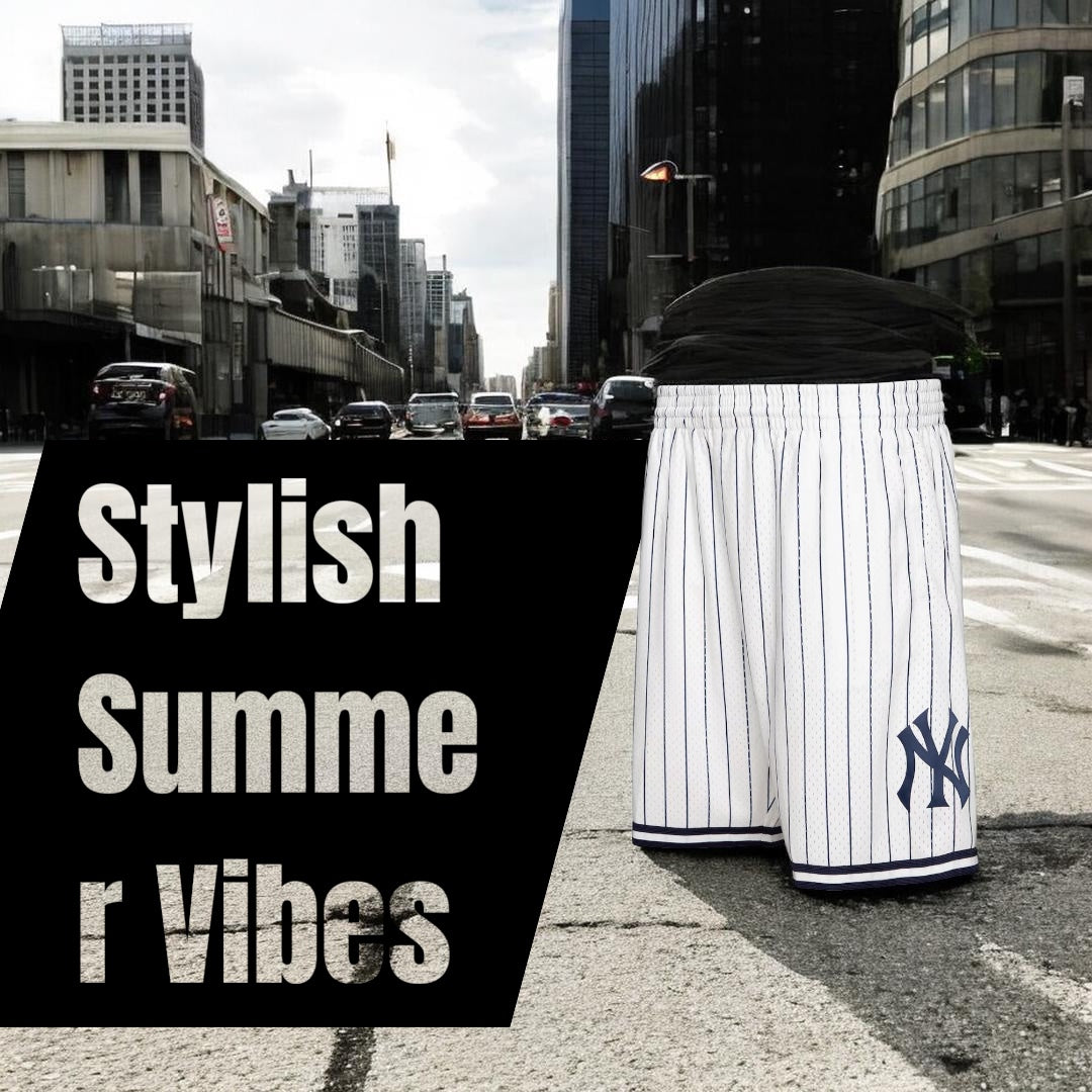 MLB TEAM ID MESH SHORTS YANKEES