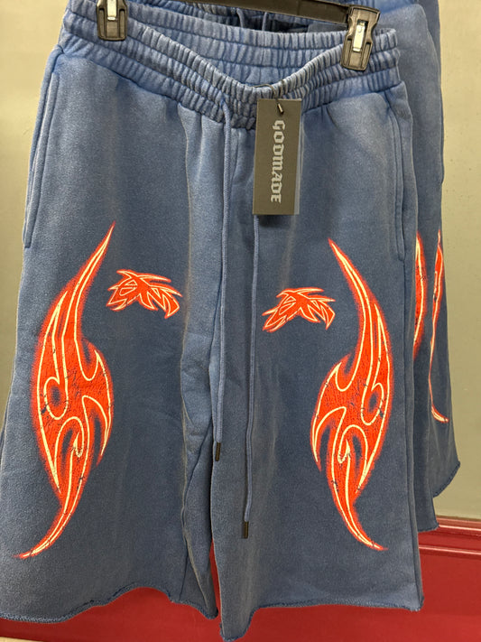 VIVID SHORTS - WASHED BLUE