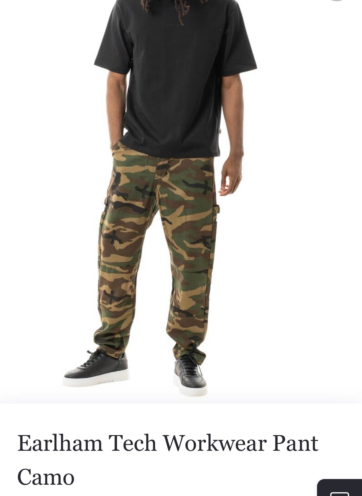 King Apparel Earlham Tech Workwear Pant Camo