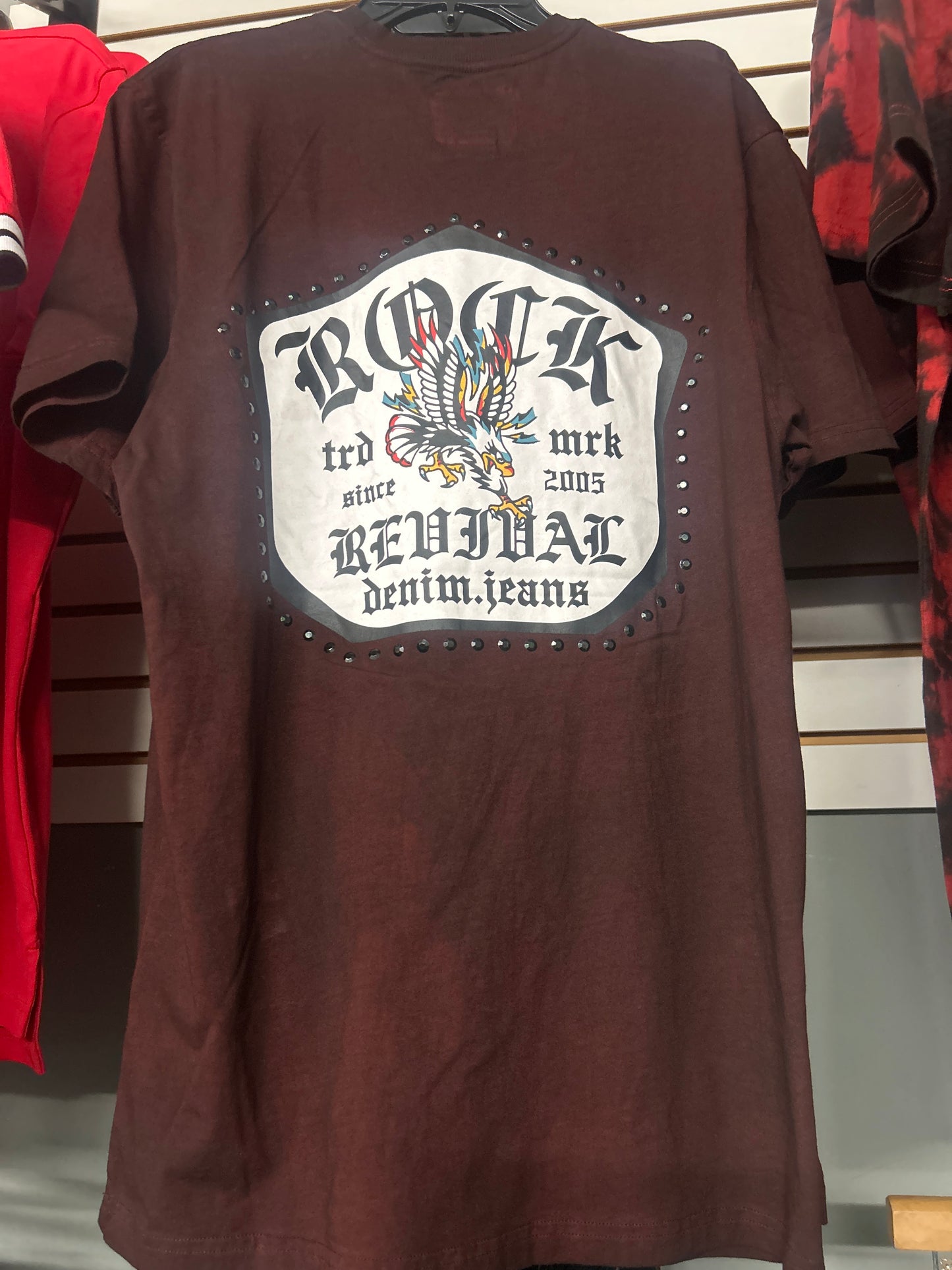 MEN'S S/S DIRTY WASH STONED EAGLE T-