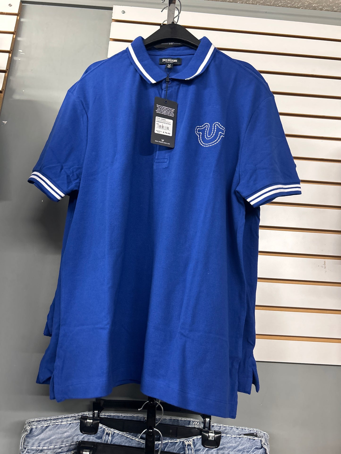 True Religion SS Buddha Patch Polo