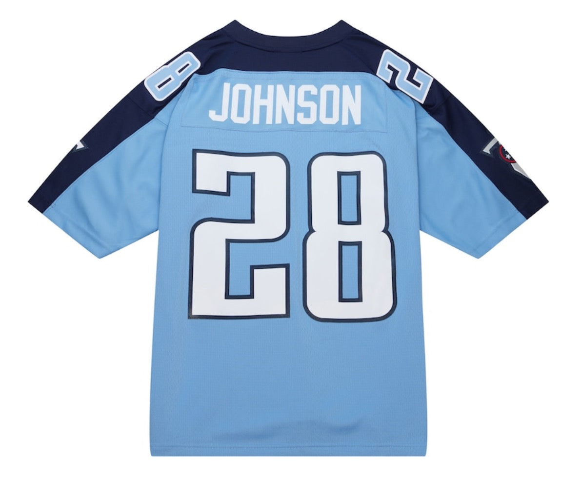 Men's Tennessee Titans Chris Johnson Mitchell & Ness Light Blue Legacy Replica Jersey