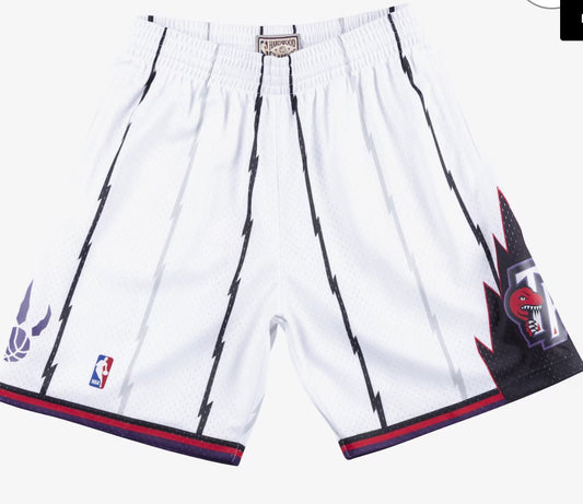 Toronto Raptors 1998-99 White Swingman Basketball Shorts