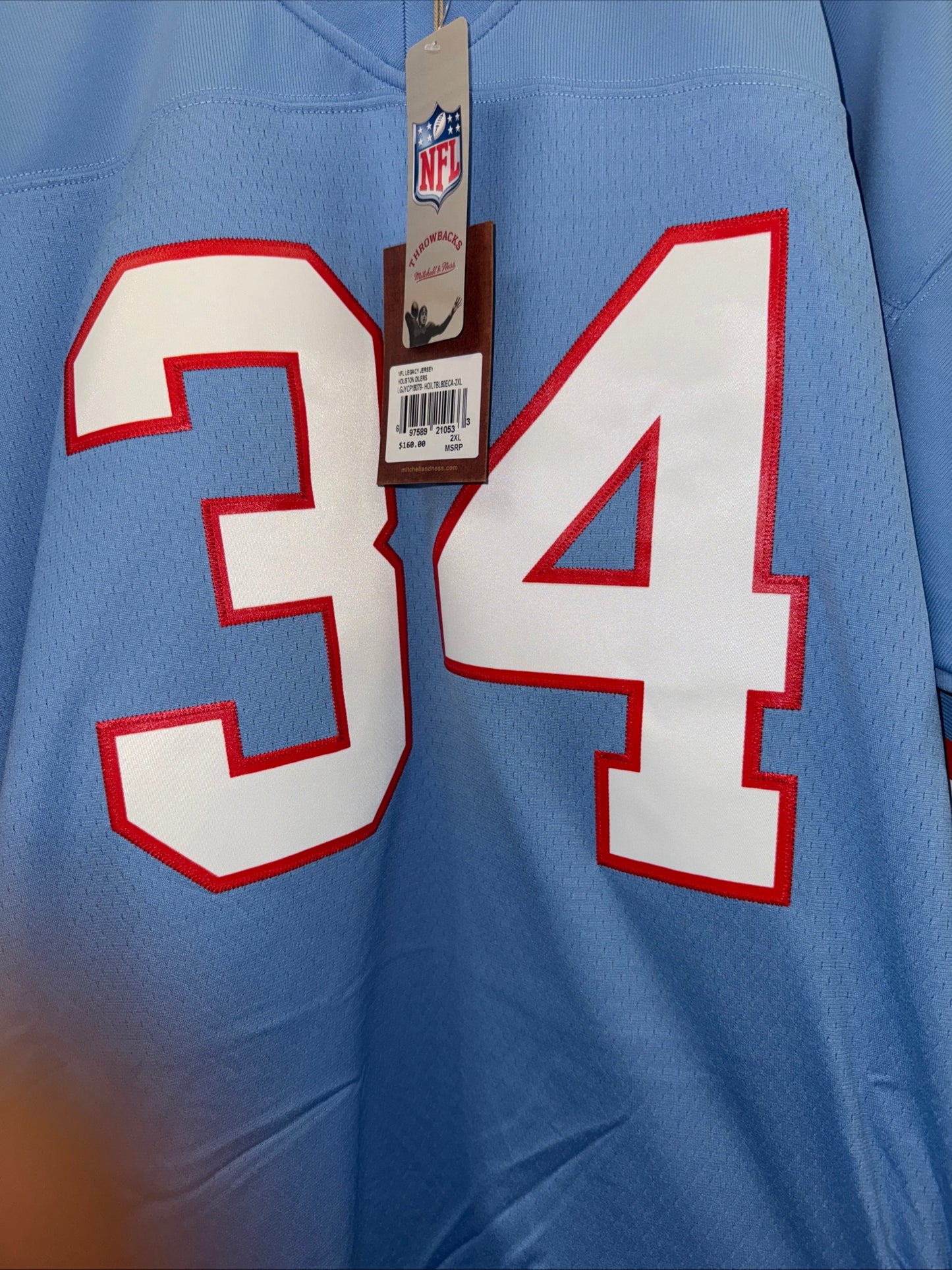 Mitchell&Ness Houston Oilers Earl Campbell NFL Legacy Jersey