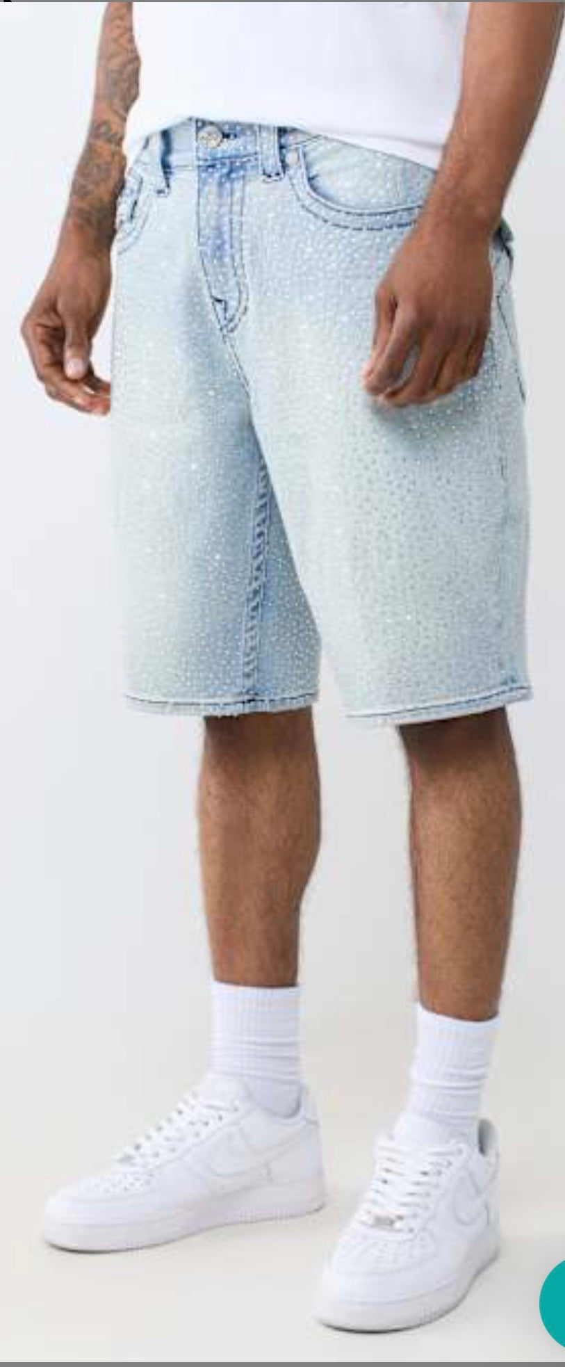 True Religion bobby flap short sn crystals