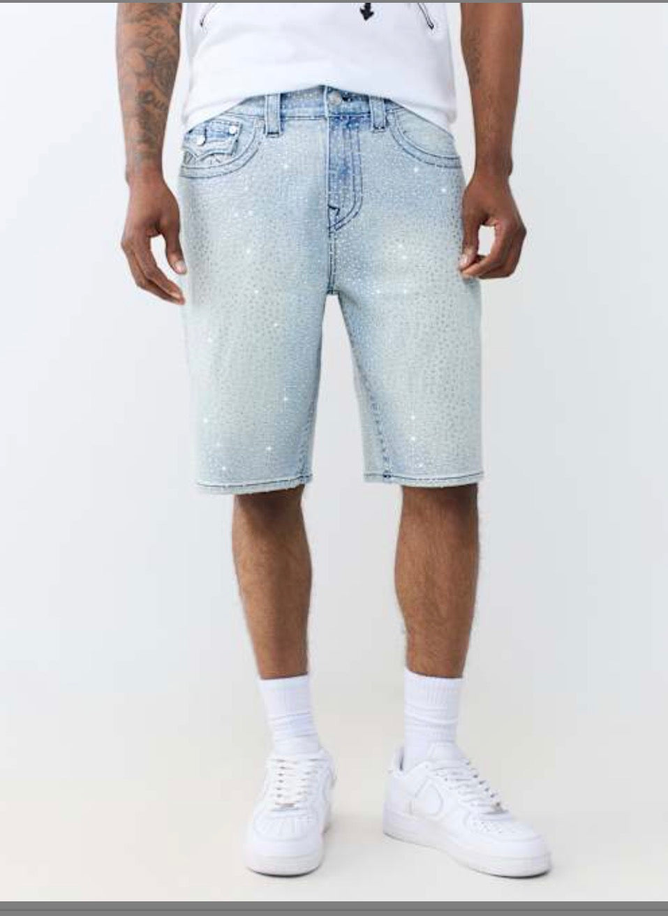 True Religion bobby flap short sn crystals