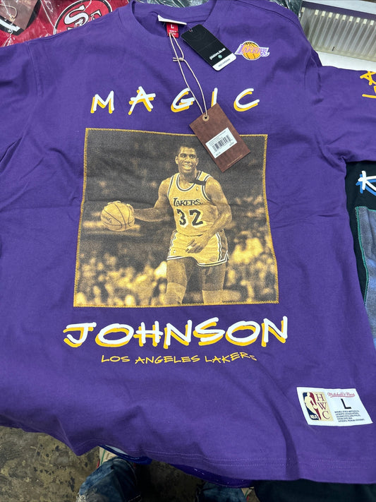 Mitchell&Ness premium heavyweight tee Magic Johnson