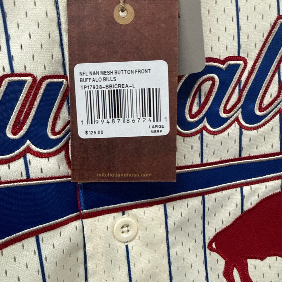 Buffalo Bills Mitchell&Ness button from Jersey