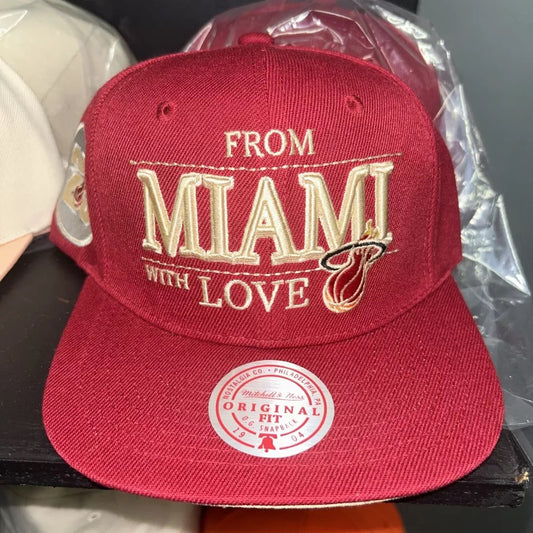 NWT Miami Heat "From Miami With Love" Snapback Adjustable Hat NBA Basketball