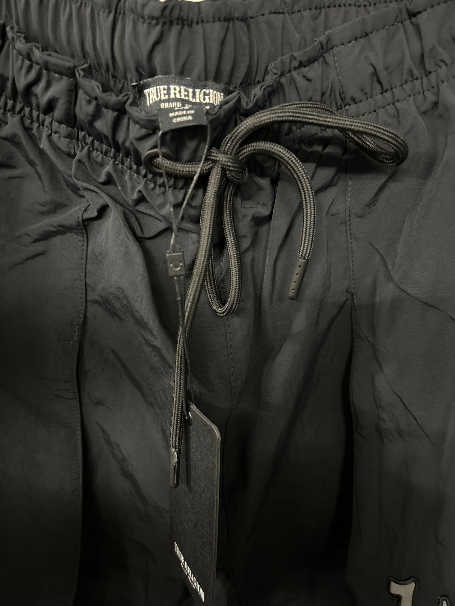 True Religion curved Nylon Shorts