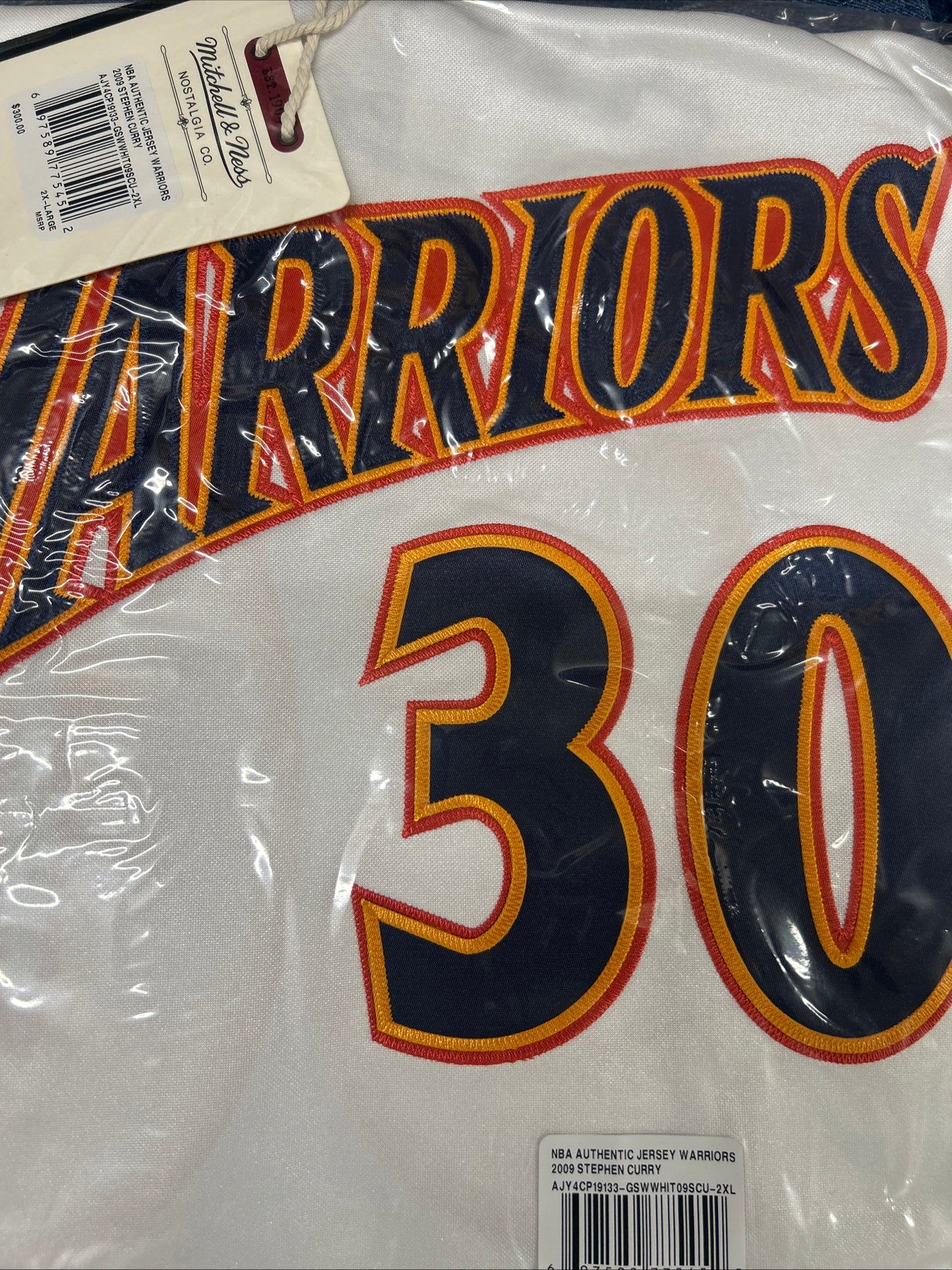 NBA Authentic warriors Stephen curry 2009-2010 Jersey
