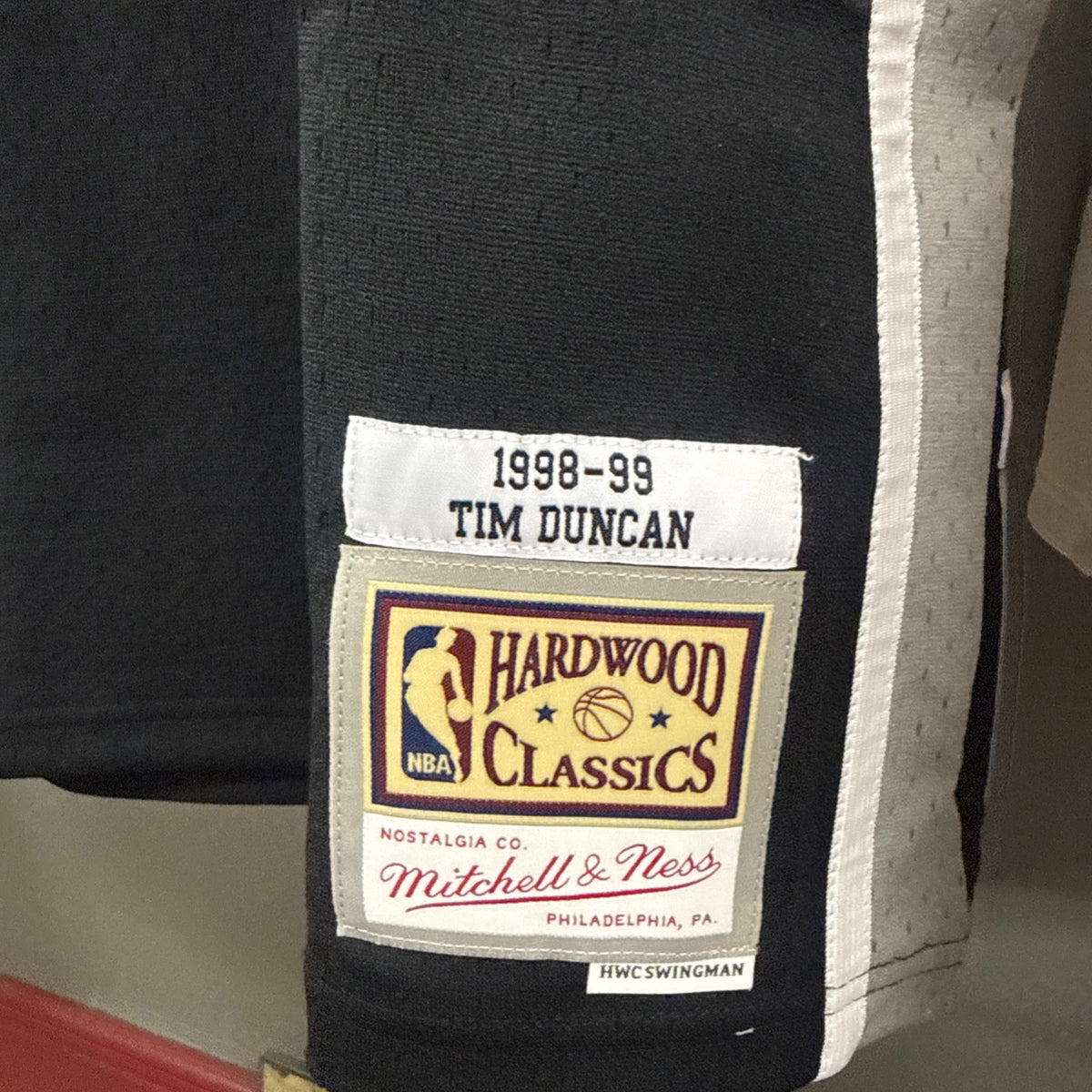 Tim Duncan Sam Antonio Spurs 1998-99 Mitchell&Ness Jersey