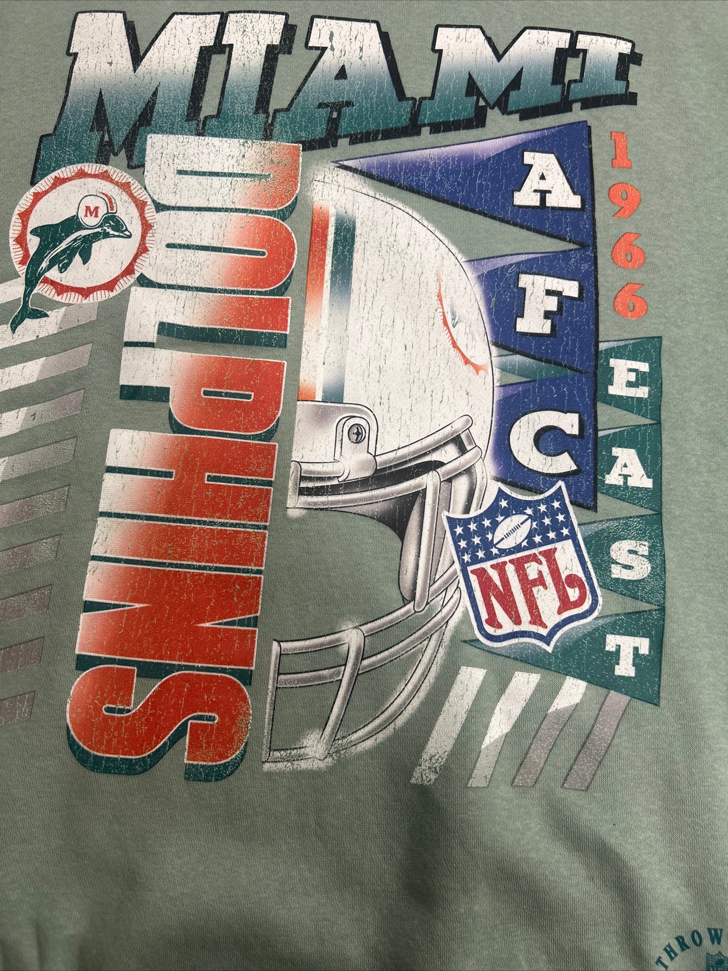 NFL EASY COOL CREWNECK SWEATSHIRT DOLPHINS