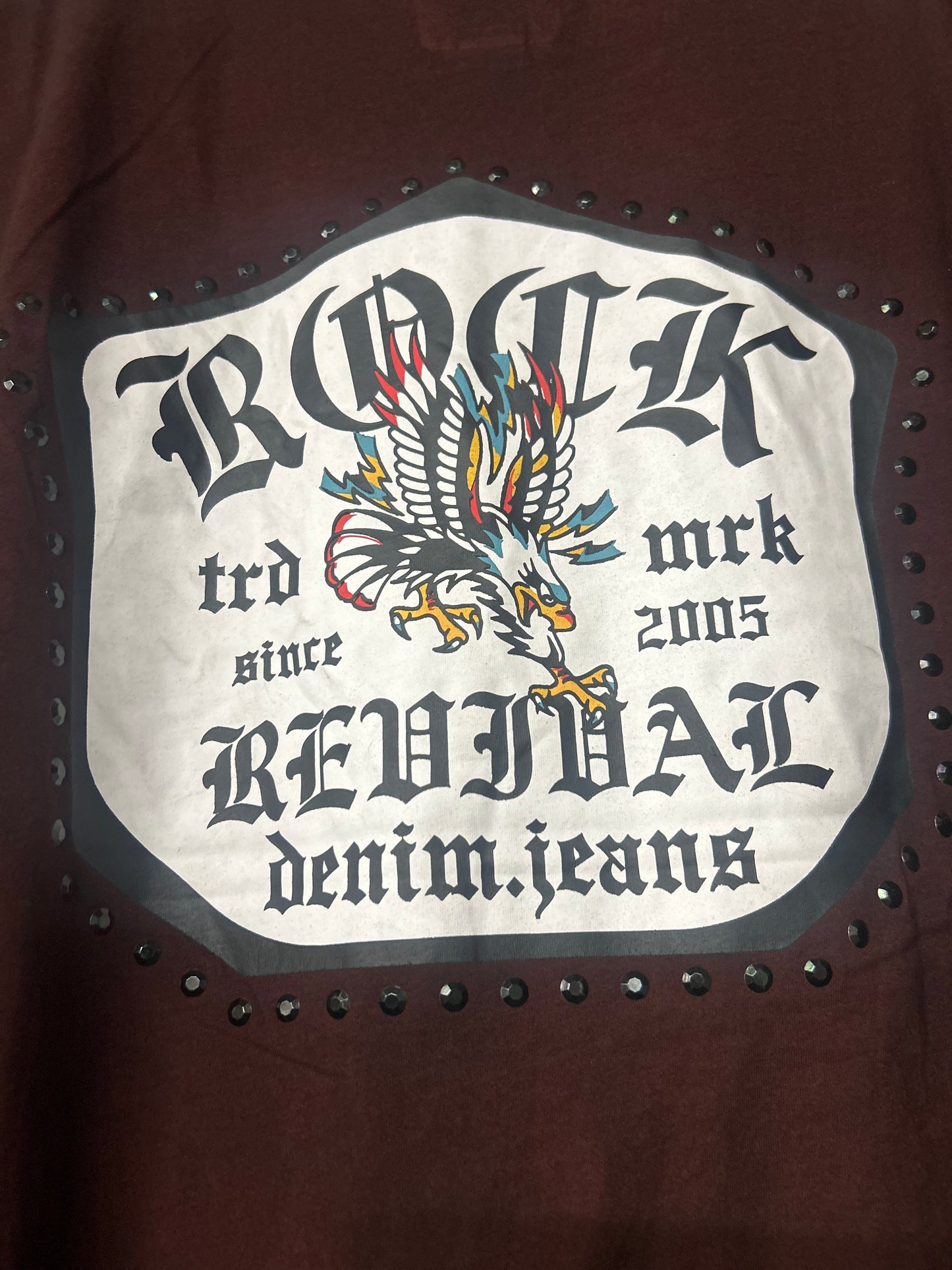 MEN'S S/S DIRTY WASH STONED EAGLE T-