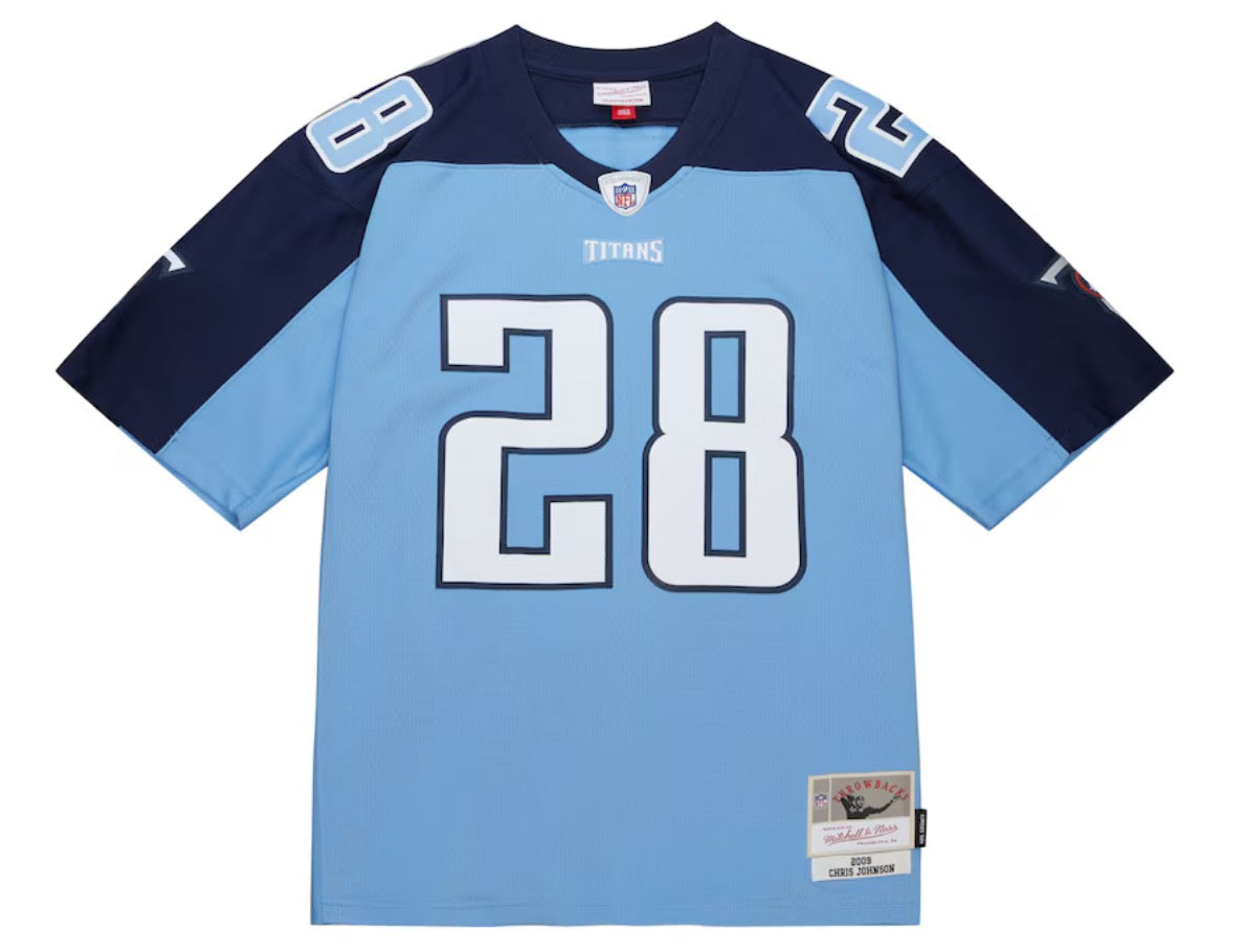 Men's Tennessee Titans Chris Johnson Mitchell & Ness Light Blue Legacy Replica Jersey