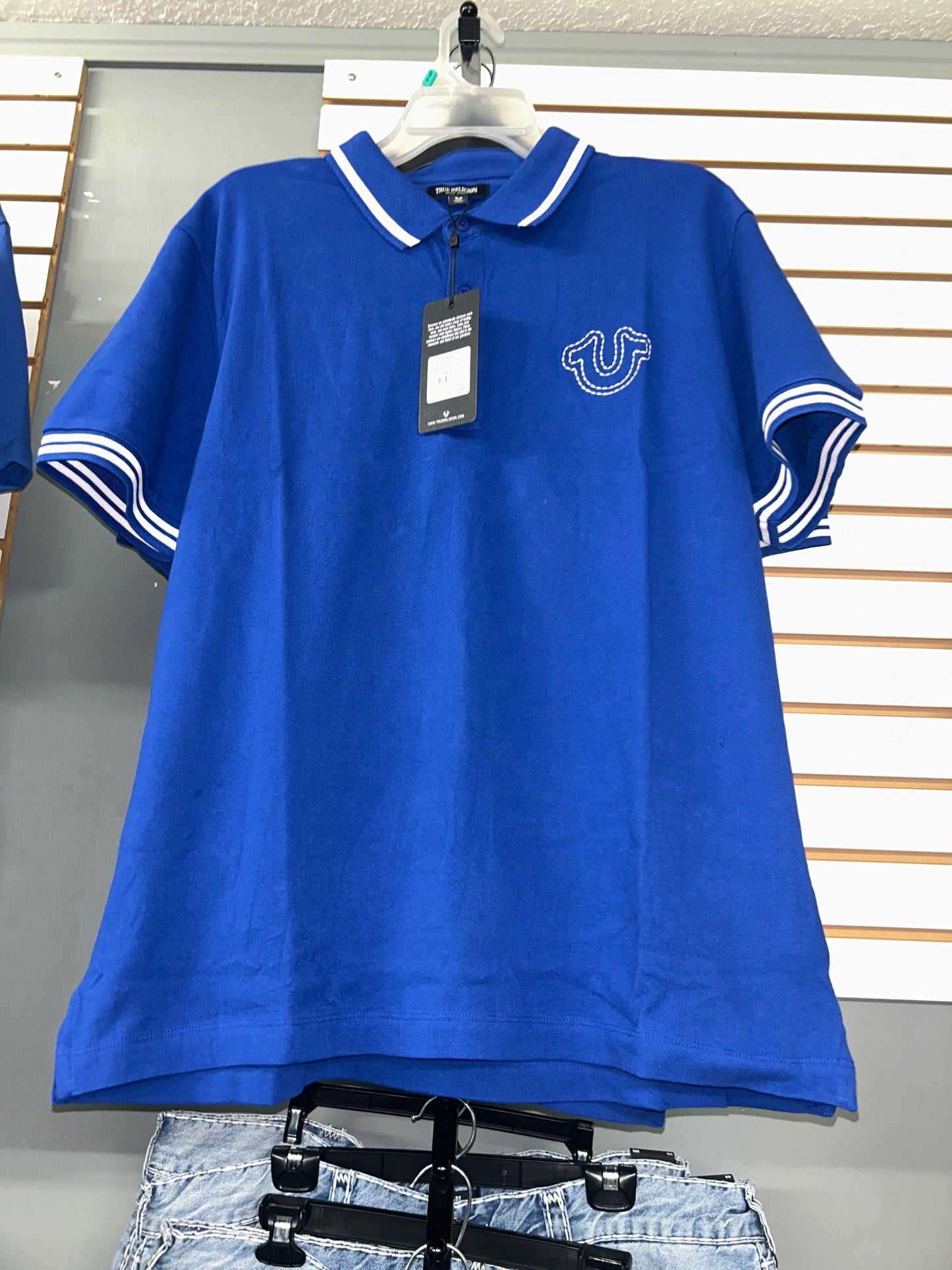 True Religion SS Buddha Patch Polo