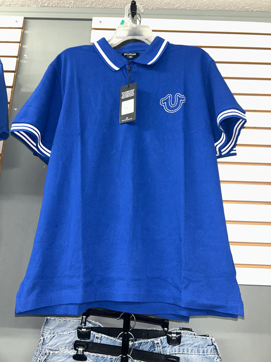 True Religion SS Buddha Patch Polo