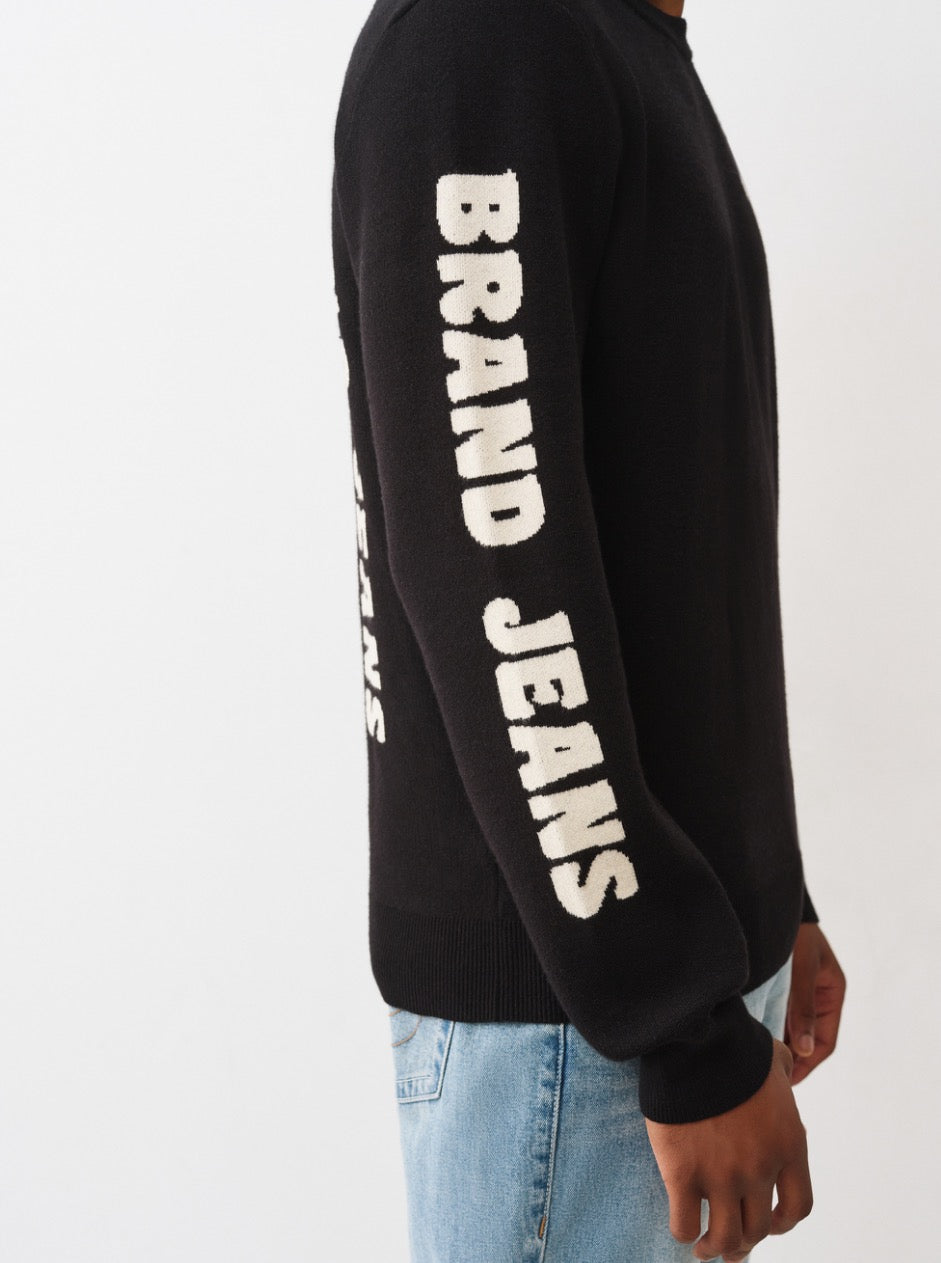 Relaxed True Religion Logo Sweater