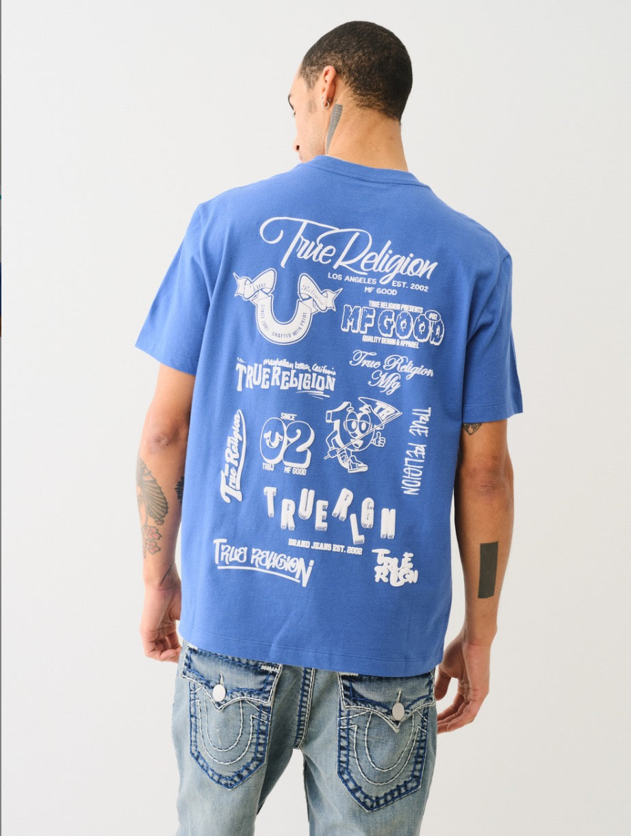 True Religion PUFF LOGO SHORT SLEEVE TEE