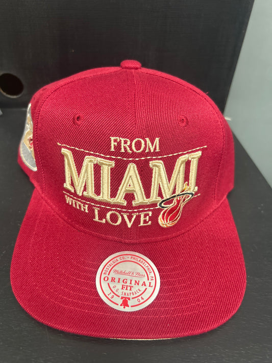 NBA WITH LOVE SNAPBACK MIAMI HEAT