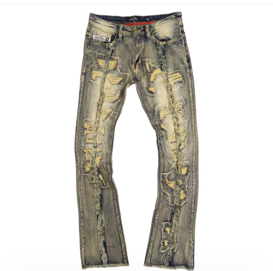 CASHAY PRIME STACKED JEANS - DIRT