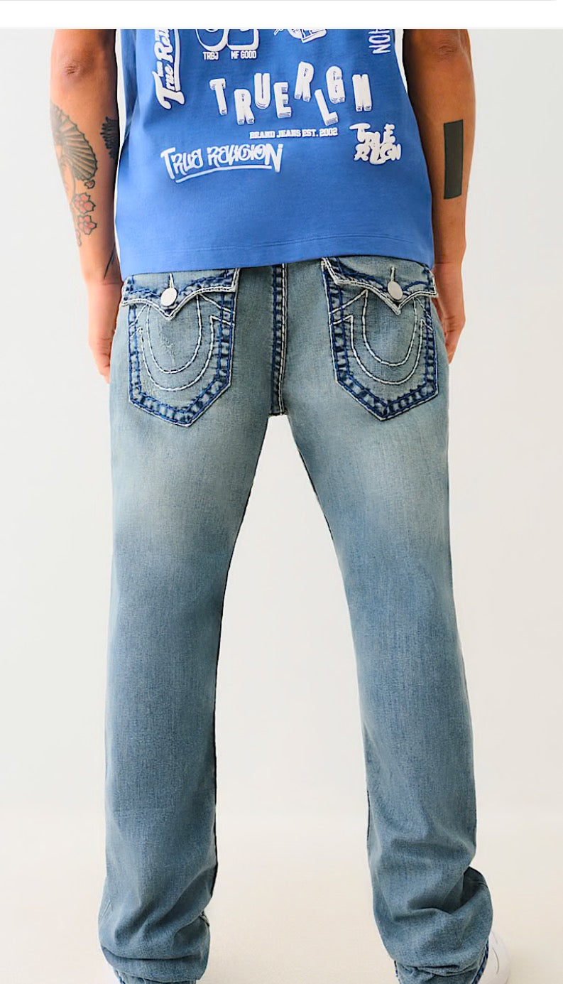 True Religion RICKY SUPER T FLAP STRAIGHT JEAN
