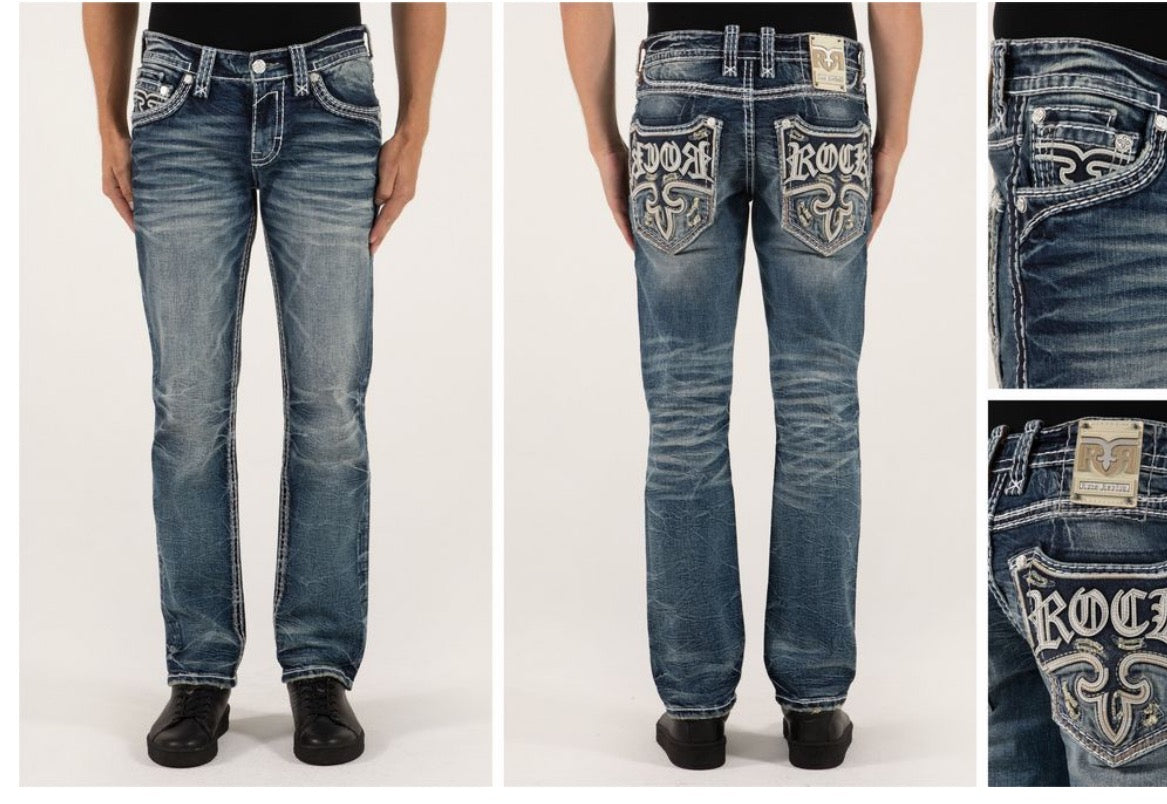 Rock Revival Straight leg Leroy Denim Jean