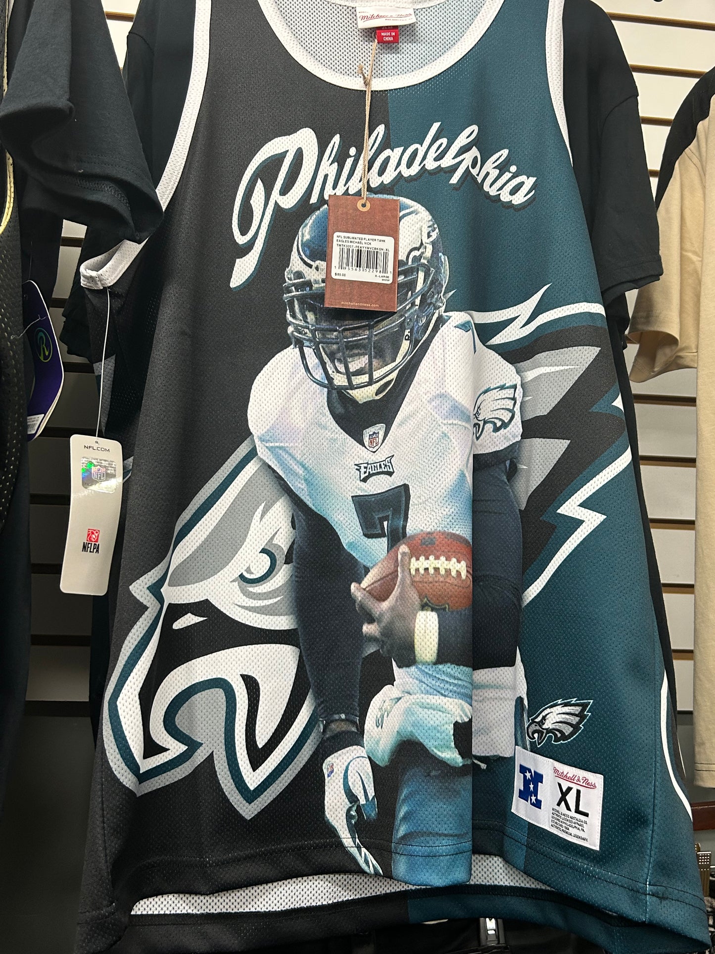 NFL SUBLIMATED PLAYER TANK EAGLES MICHAEL VICK