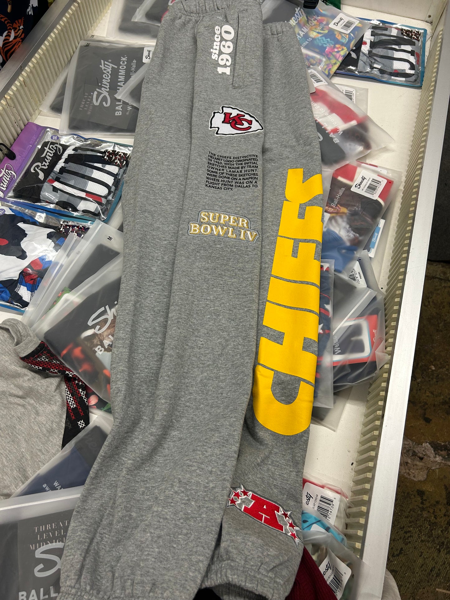 Kansas City Chiefs Mitchell&Ness Super Bowl Fleece joggers