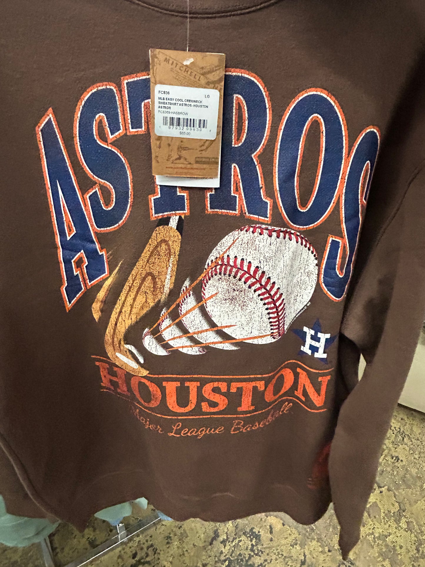 MLB EASY COOL CREWNECK SWEATSHIRT ASTROS