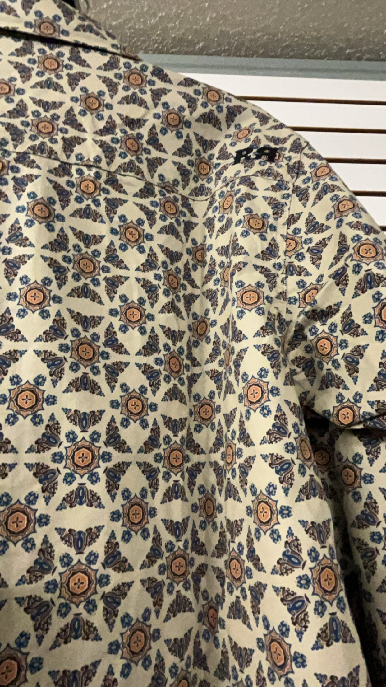 Rock Revival long sleeve plaid khaki shirt