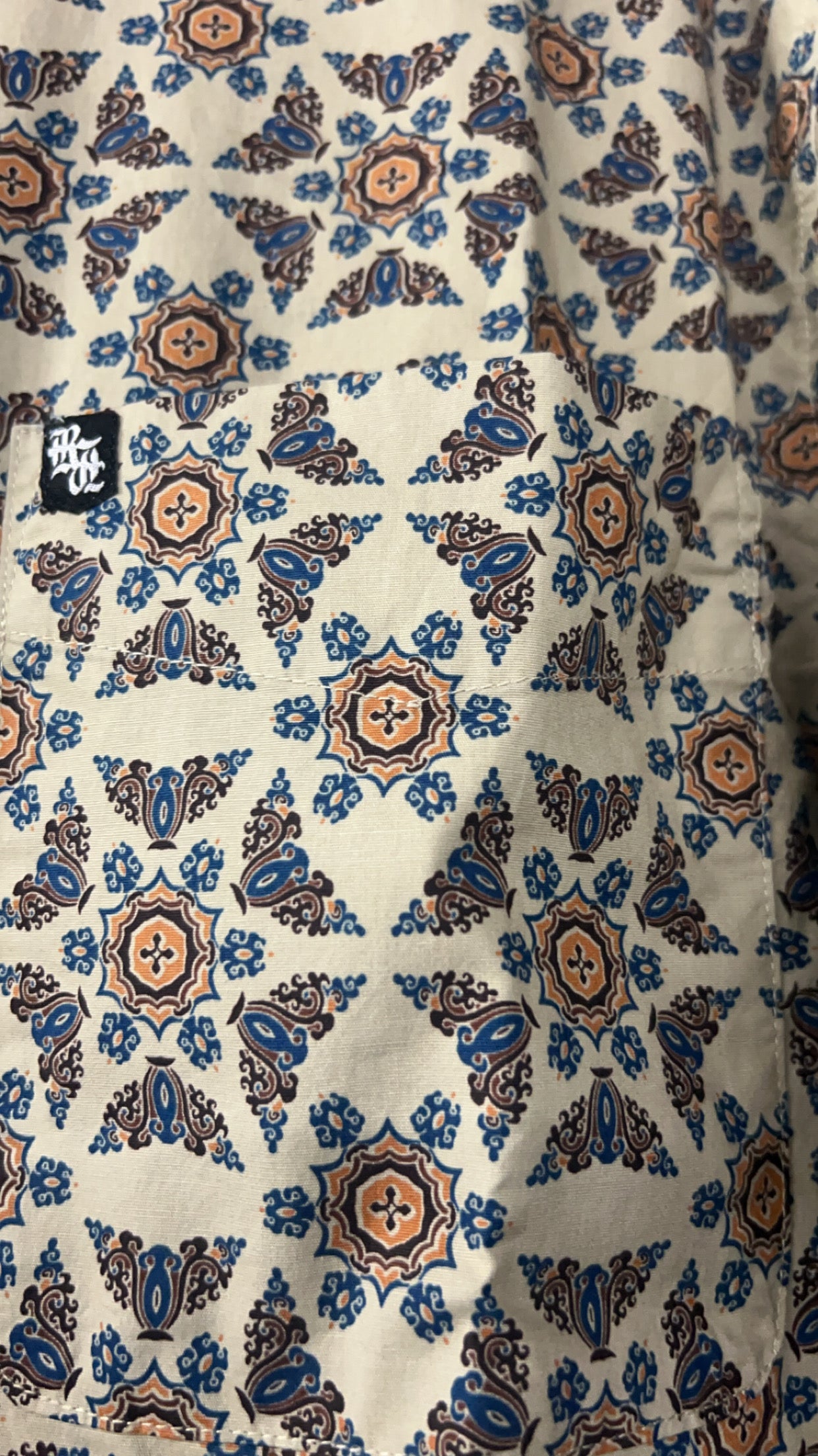 Rock Revival long sleeve plaid khaki shirt