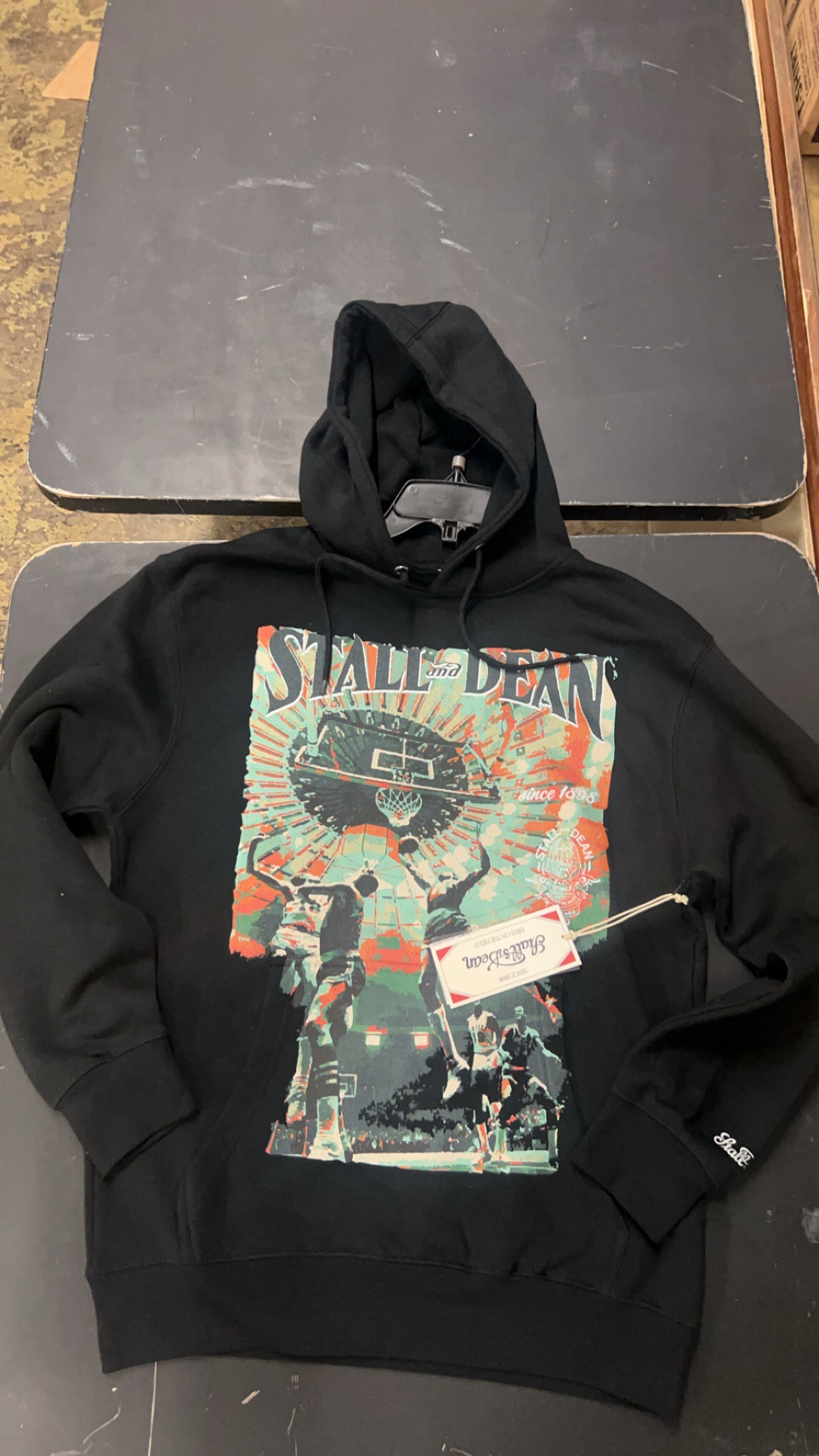 Stall&Dean Rebound Oversize Print Pullover hoodie