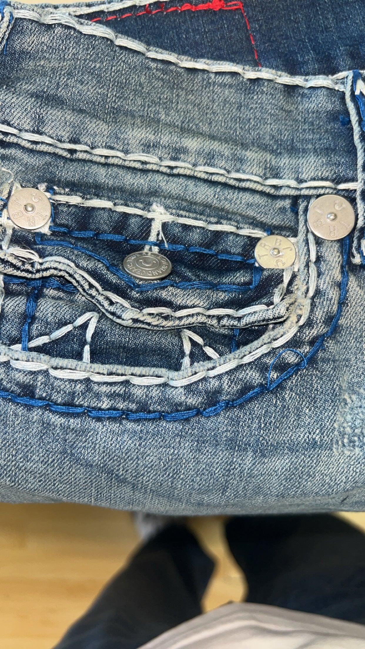 True Religion RICKY SUPER T FLAP STRAIGHT JEAN