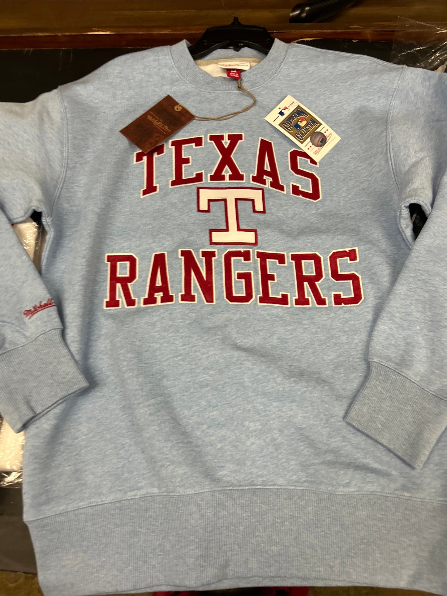 Texas Rangers playoff crew neck sweater