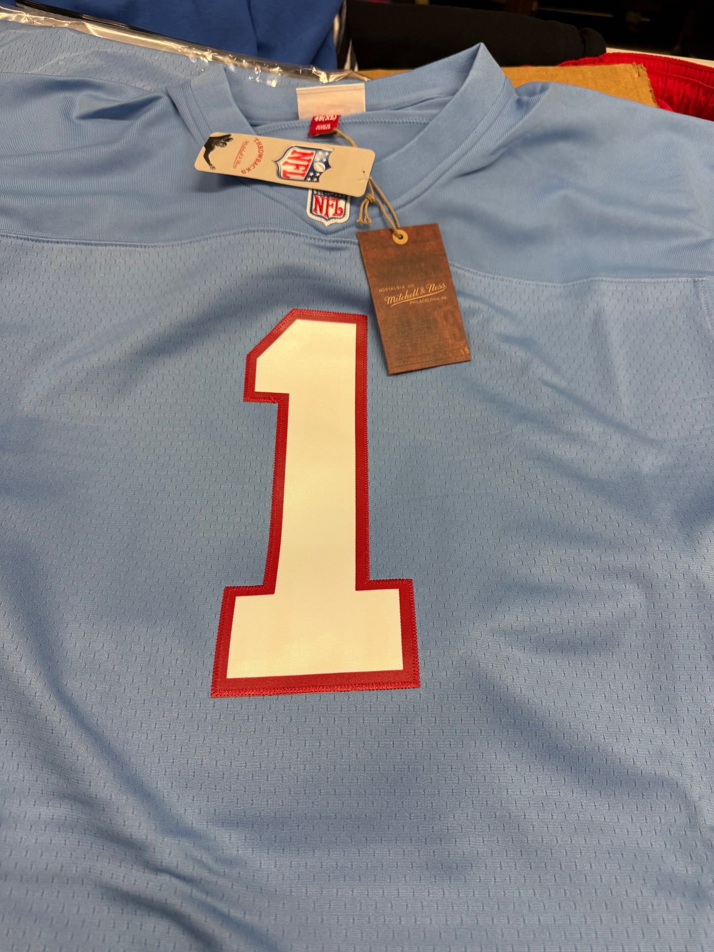 Warren Moon Houston Oilers Mitchell&Ness Jersey