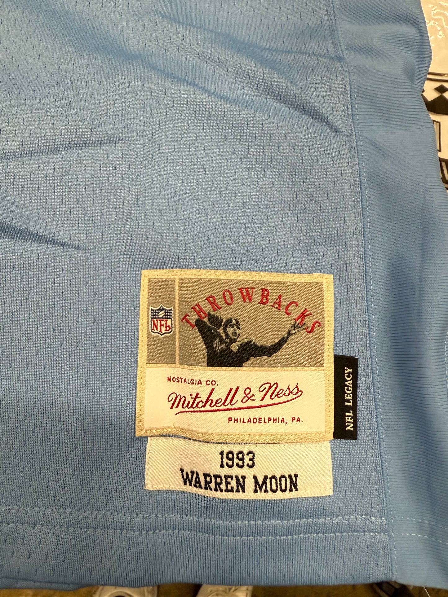 Warren Moon Houston Oilers Mitchell&Ness Jersey