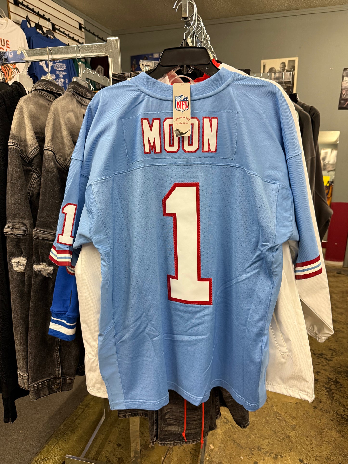 Warren Moon Houston Oilers Mitchell&Ness Jersey